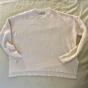 Everlane cashmere waffle sweater pullover